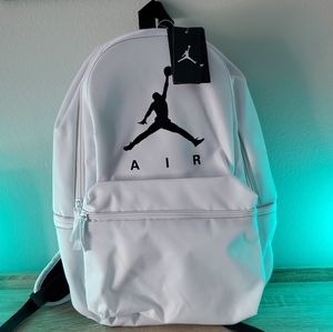 White Jordan Backpack- Jordans- Bag- Jumpman Air